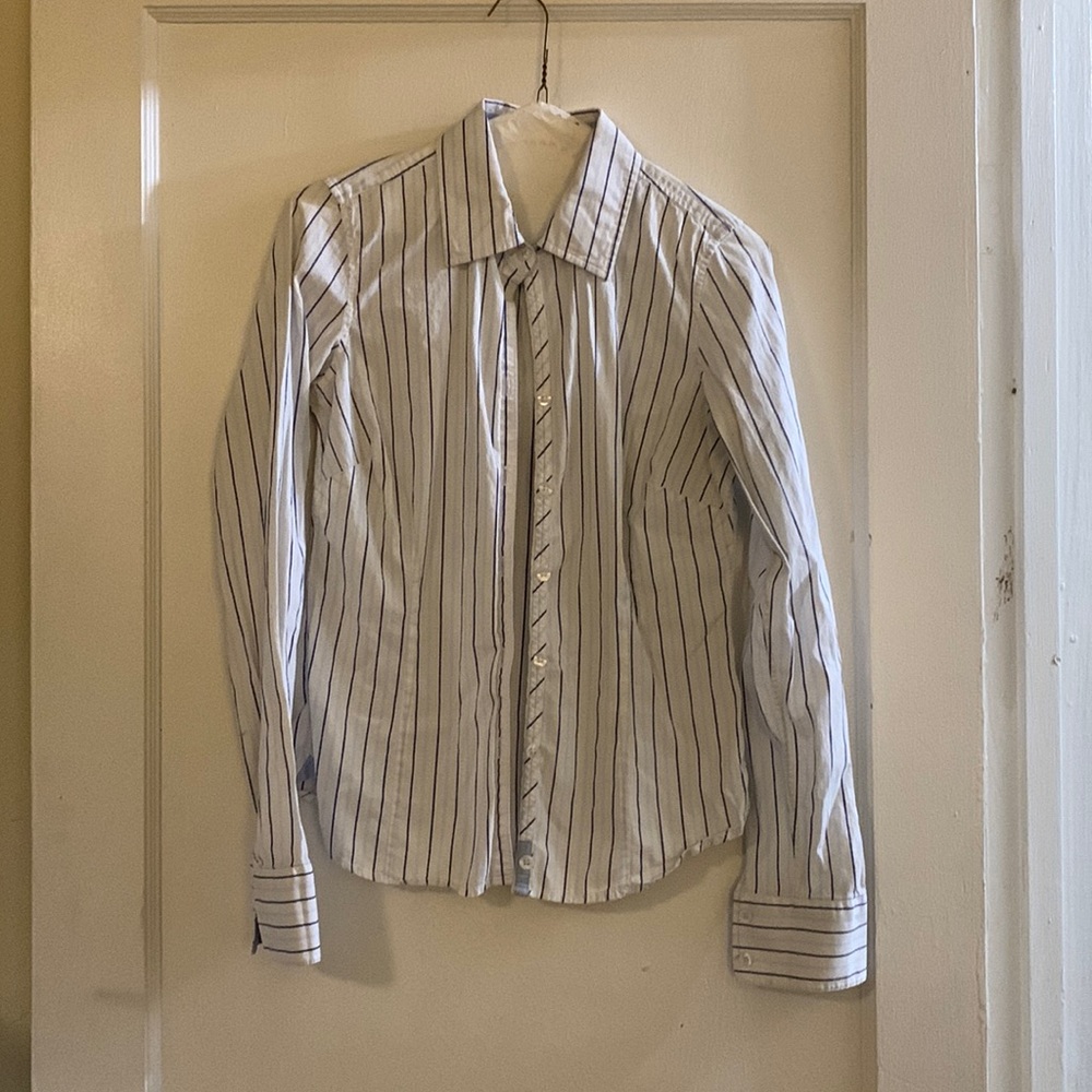 American Eagle button up striped shirt